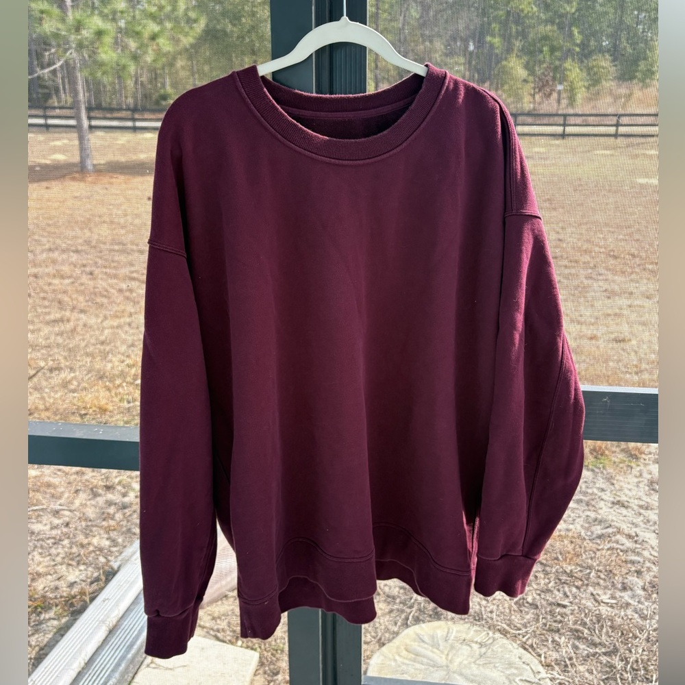 Lululemon Burgundy Sweatshirt